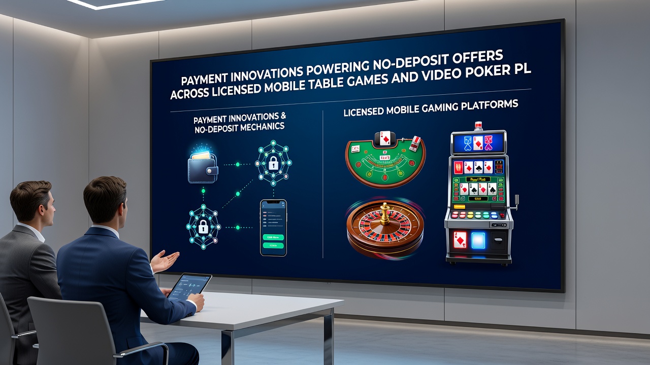 Secure mobile transaction flow for licensed video poker and table games with no-deposit promotions